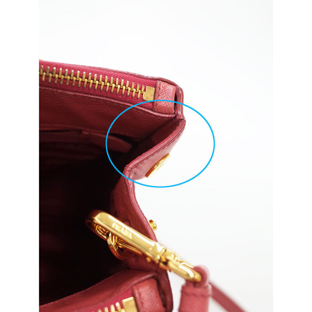 Prada Saffiano leather Galleria double zip 2way tote Shoulder bag - Picture 4 of 9